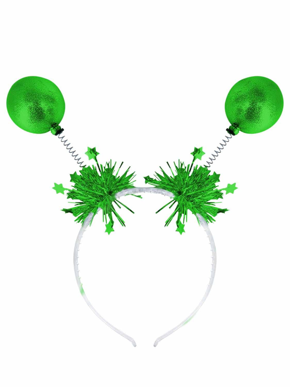 Green Metallic Ball Bopper Headband 1