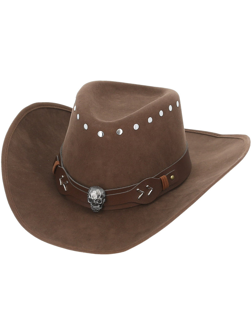Adults Skeleton Outlaw Cowboy Hat 2