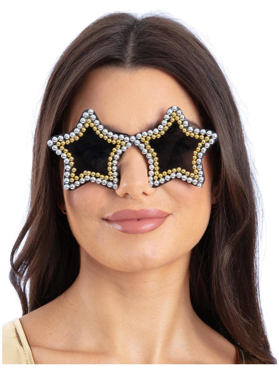Gold & Silver Embellished Star Specs - 1