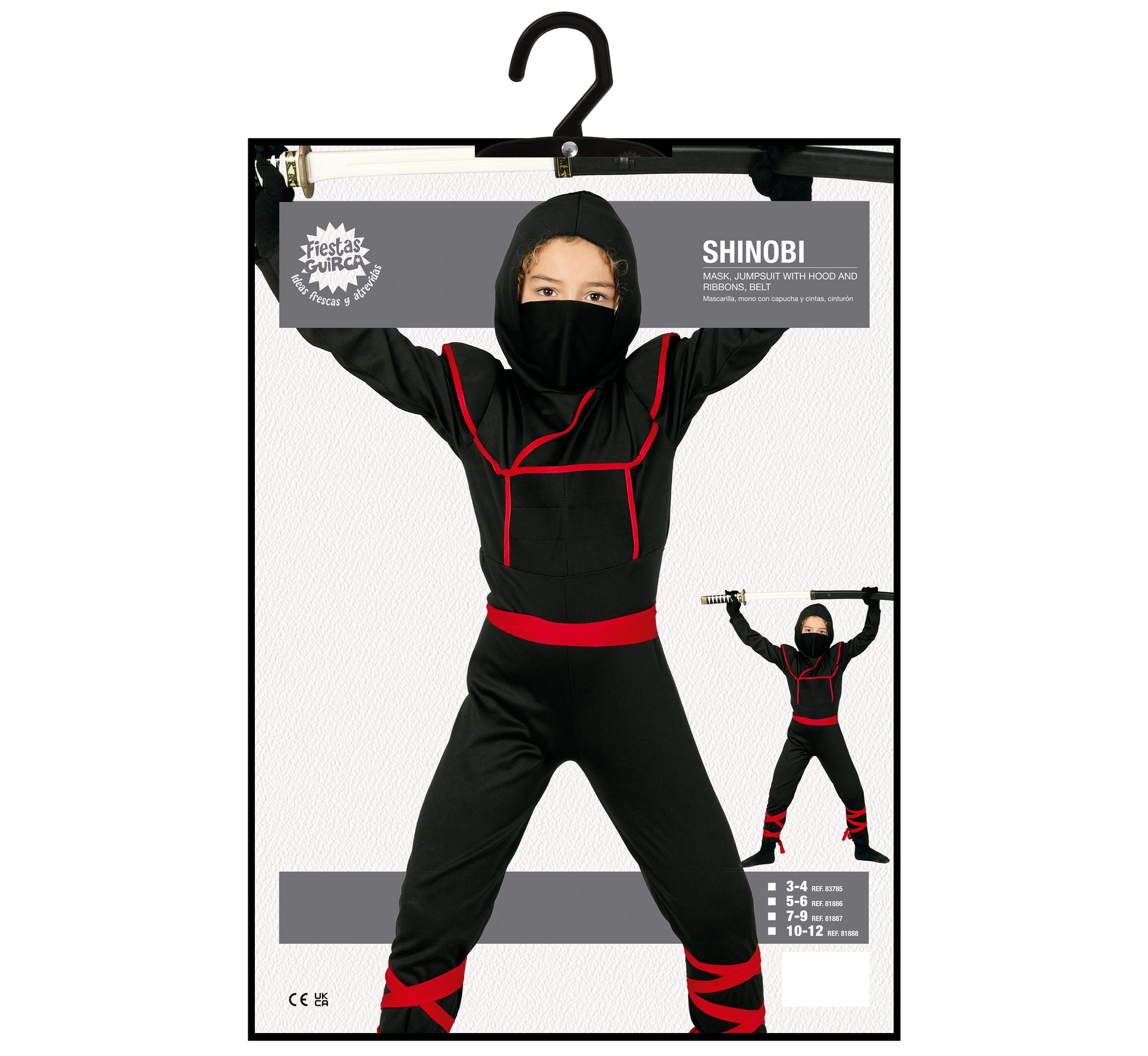 CHILD SHINOBY, SIZE 5-6 YEARS