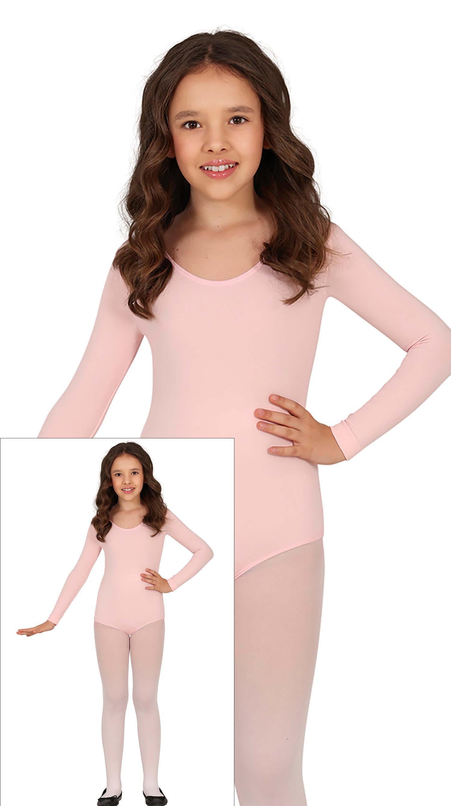 LONG SLEEVE PINK MAILLOT