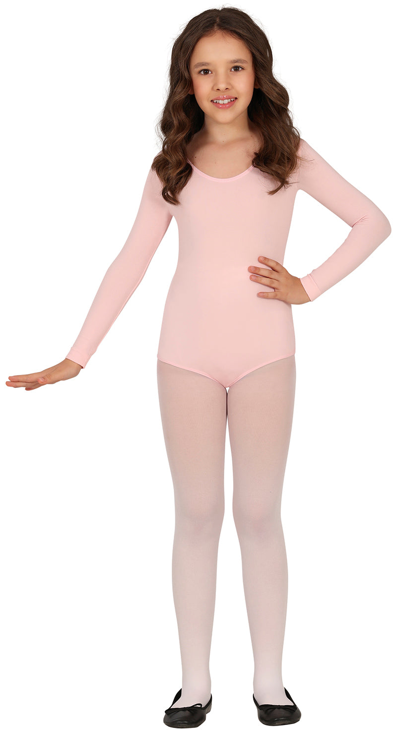 LONG SLEEVE PINK MAILLOT