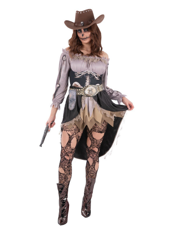 Skeleton Saloon Girl Costume - 2