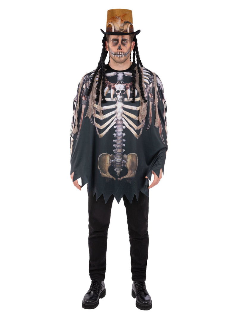 Voodoo Witch Doctor Poncho, Adult - 1