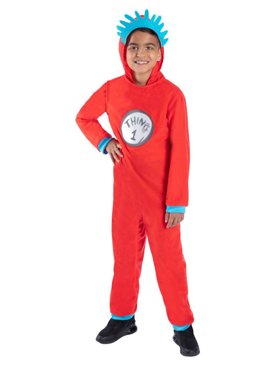 Dr Seuss Cat in the Hat, Thing 1 & 2 Costume - 1