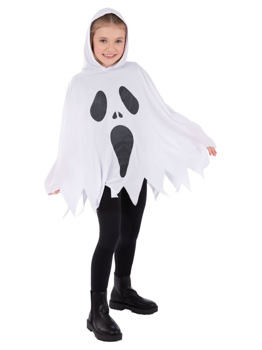 Ghost Poncho, White, Kids - 1
