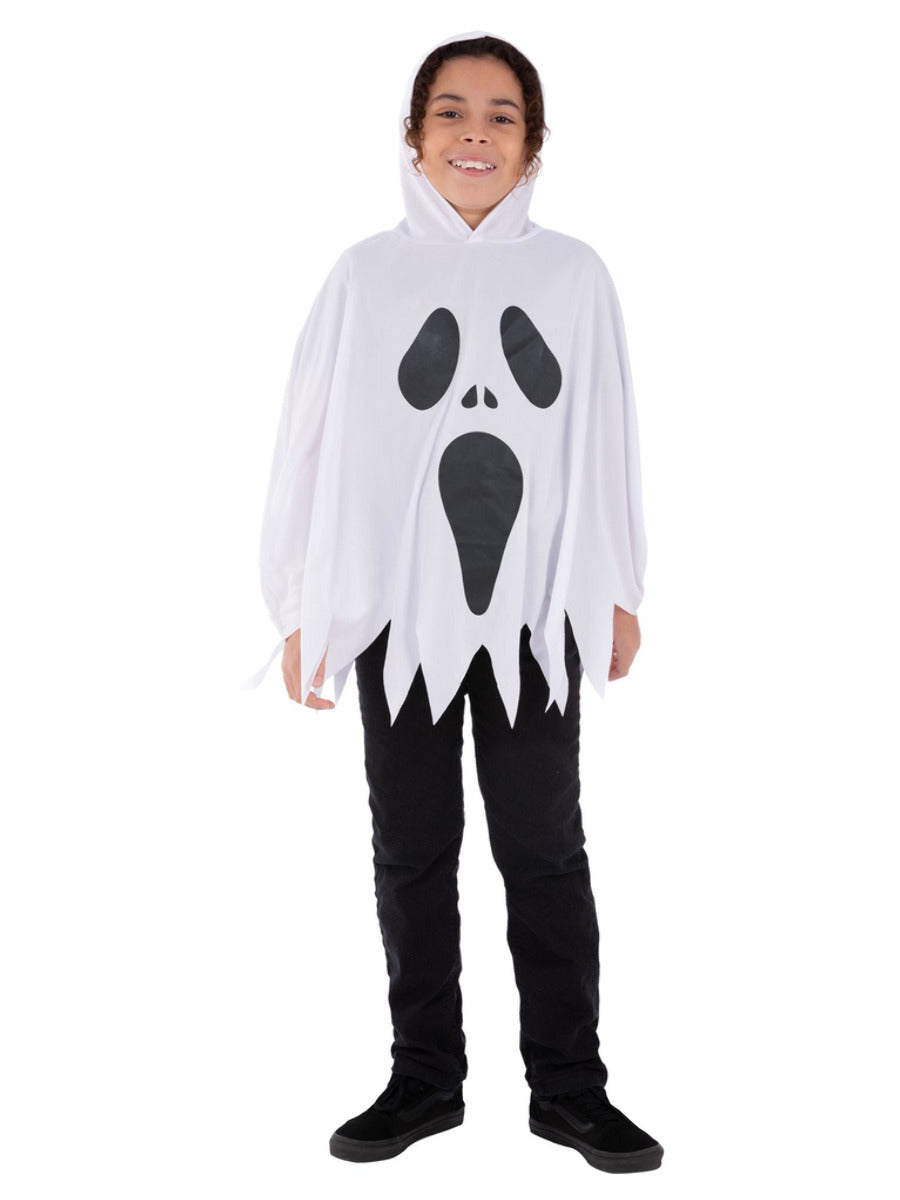 Ghost Poncho, White, Kids - 5
