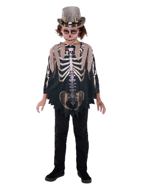 Voodoo Witch Doctor Poncho, Kids - 2