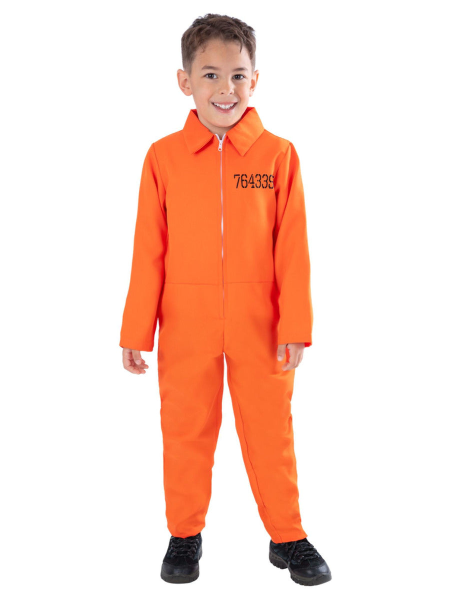 Escaped Prisoner Costume, Orange - 1