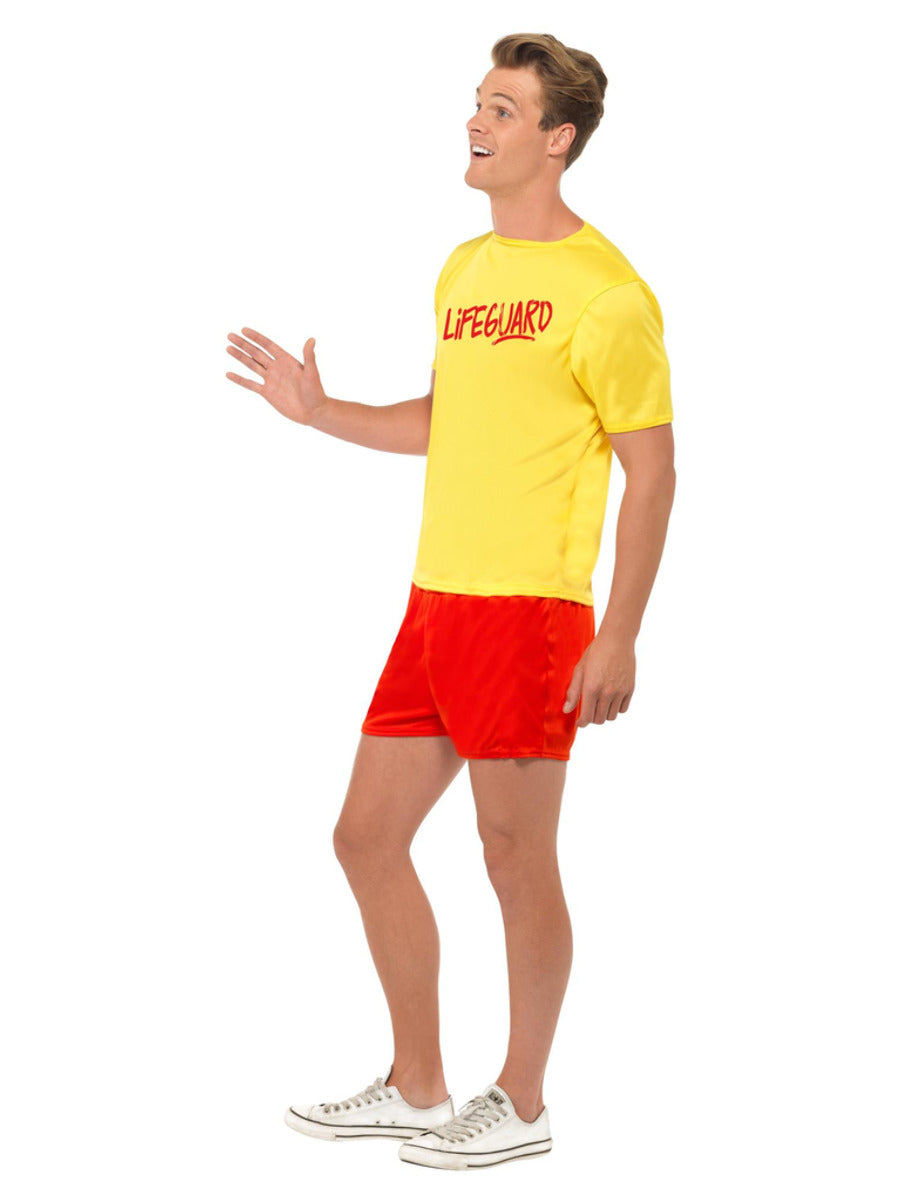 Lifeguard Beach Costume, Yellow - 4
