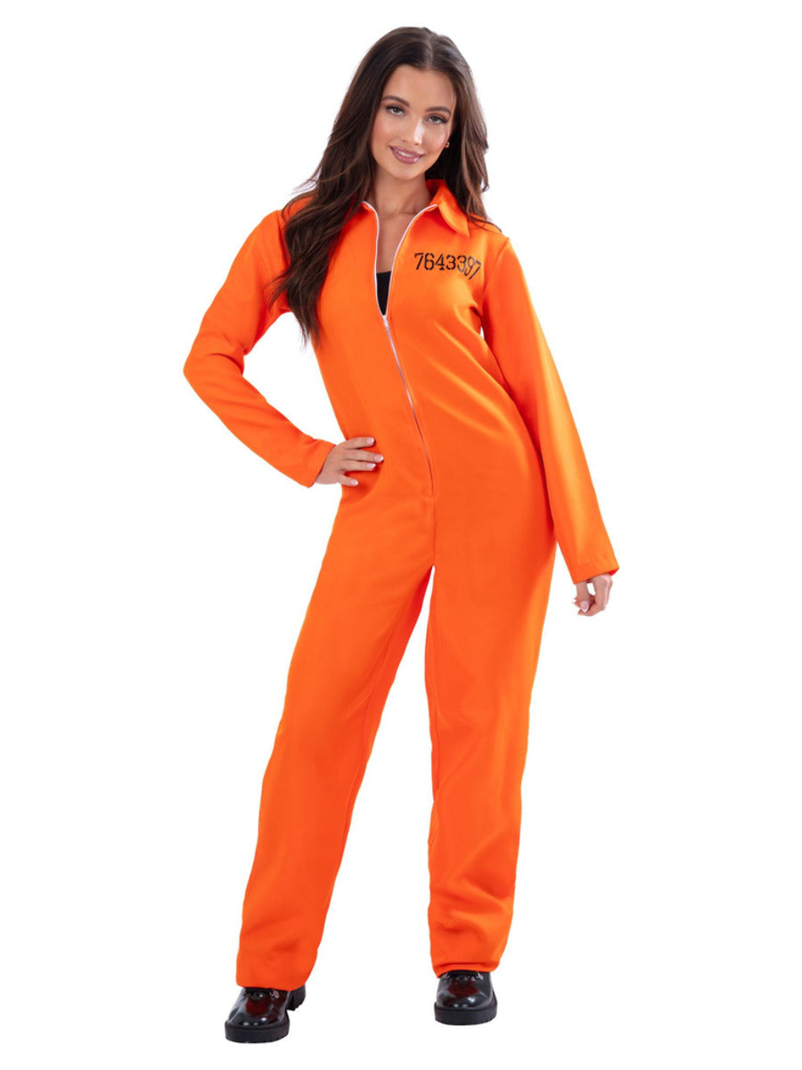 Escaped Prisoner Costume, Orange - 1
