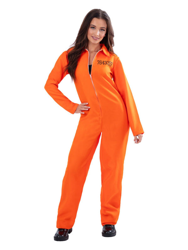 Escaped Prisoner Costume, Orange - 2