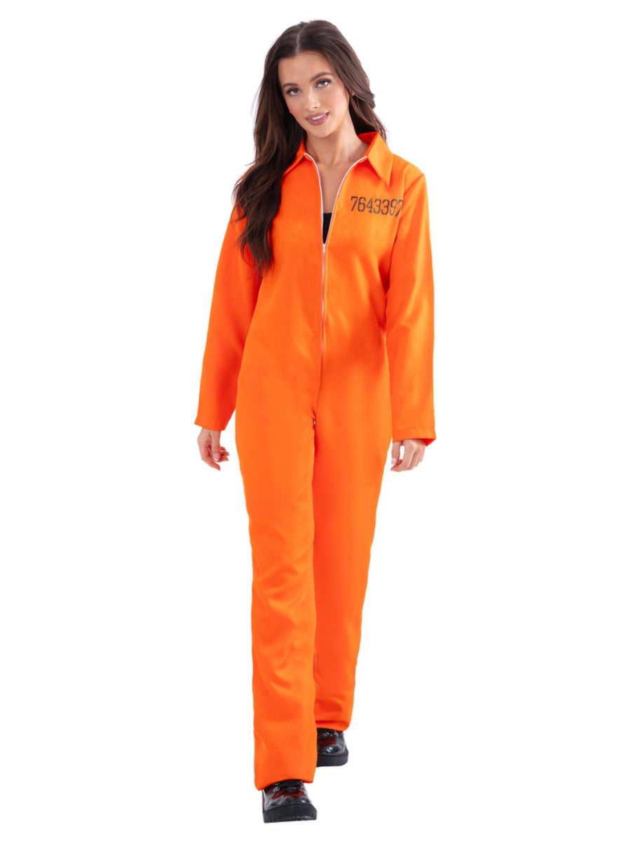 Escaped Prisoner Costume, Orange - 4