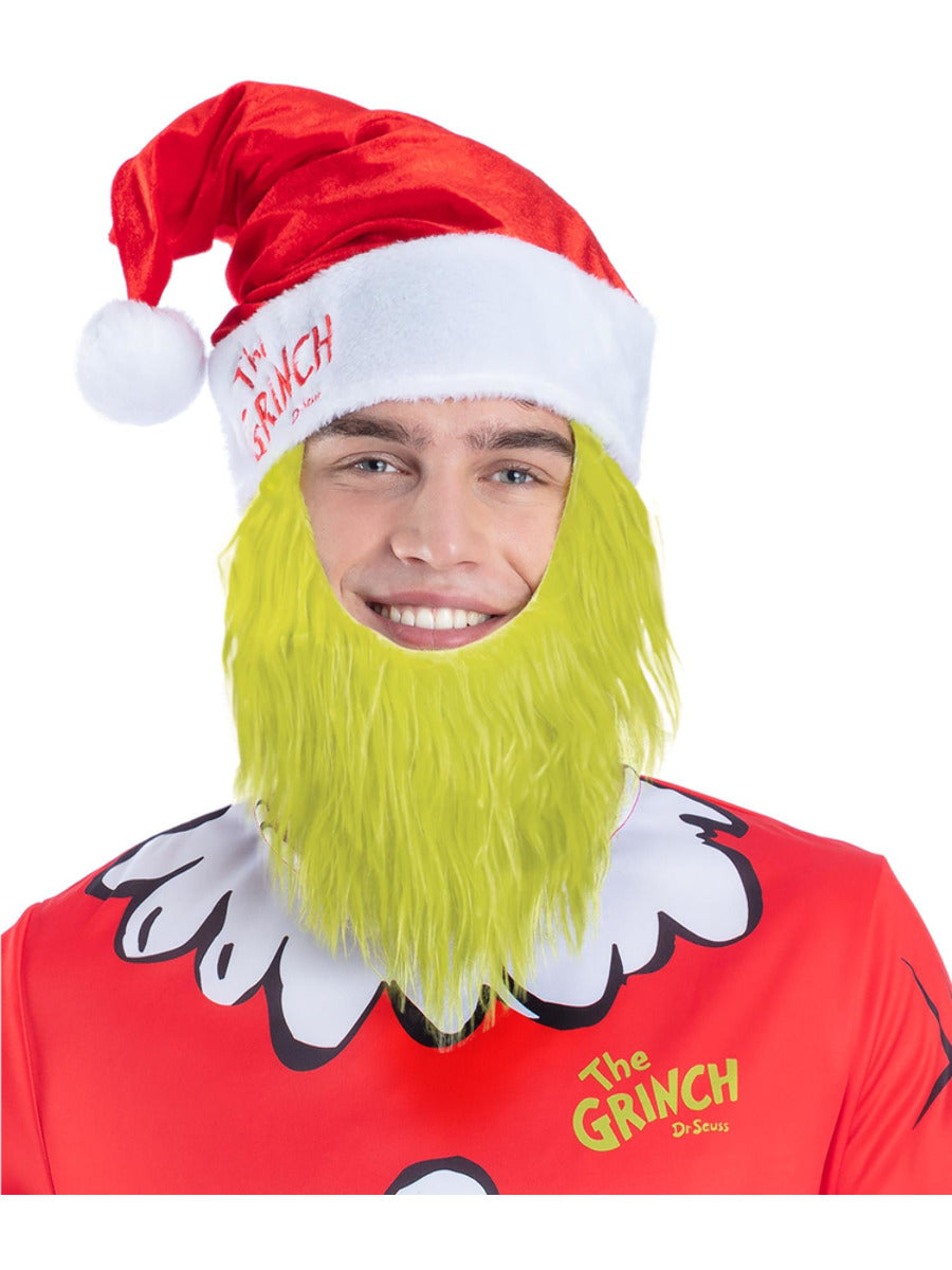 Dr Seuss The Grinch Santa Hat - 1
