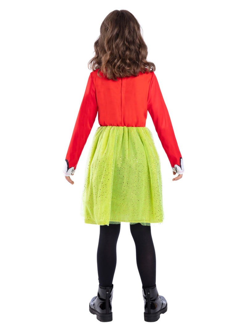 Dr Seuss The Grinch Santa Girls Costume - 3
