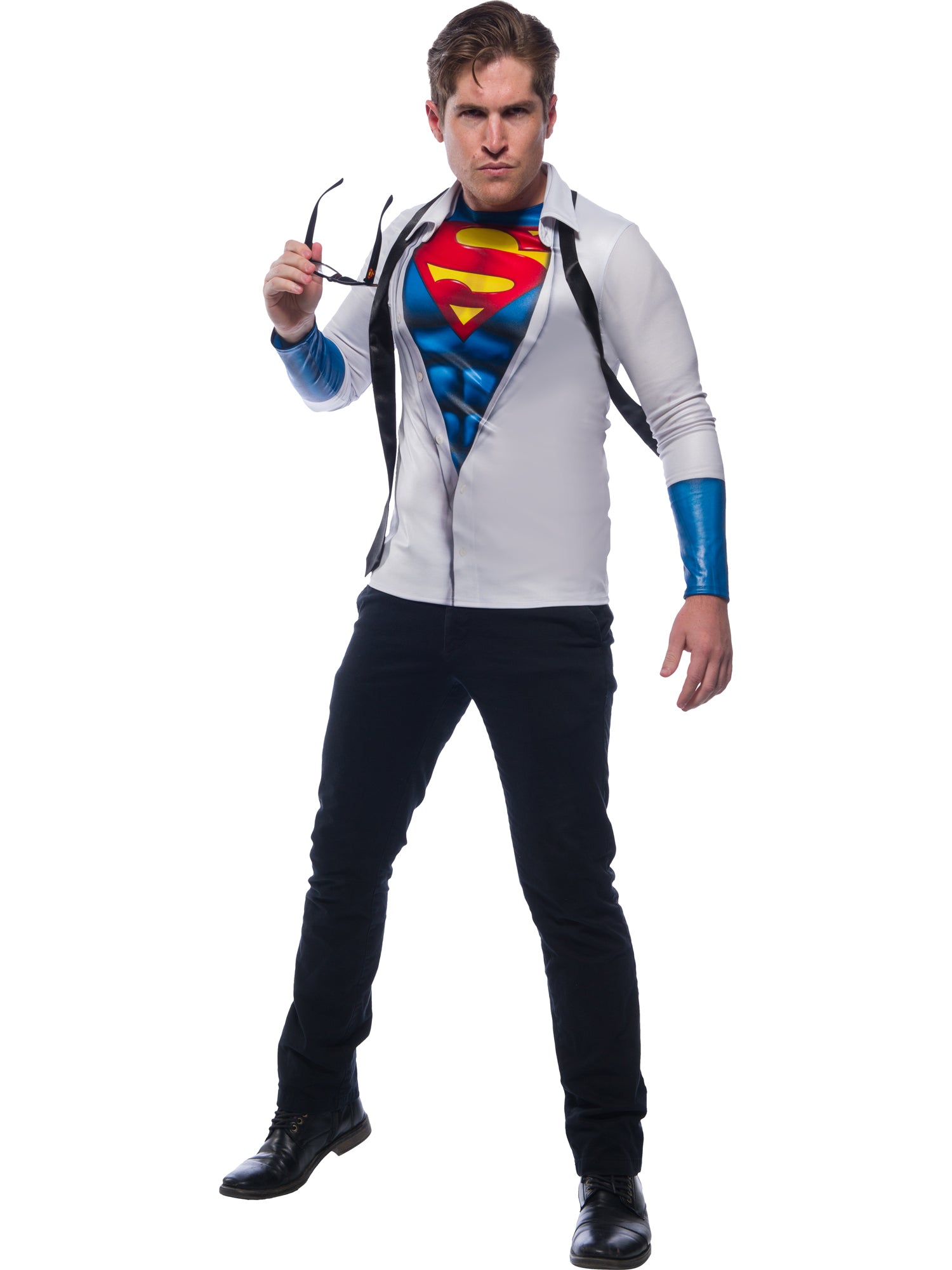 Superman Photoreal Costume Top - Mens