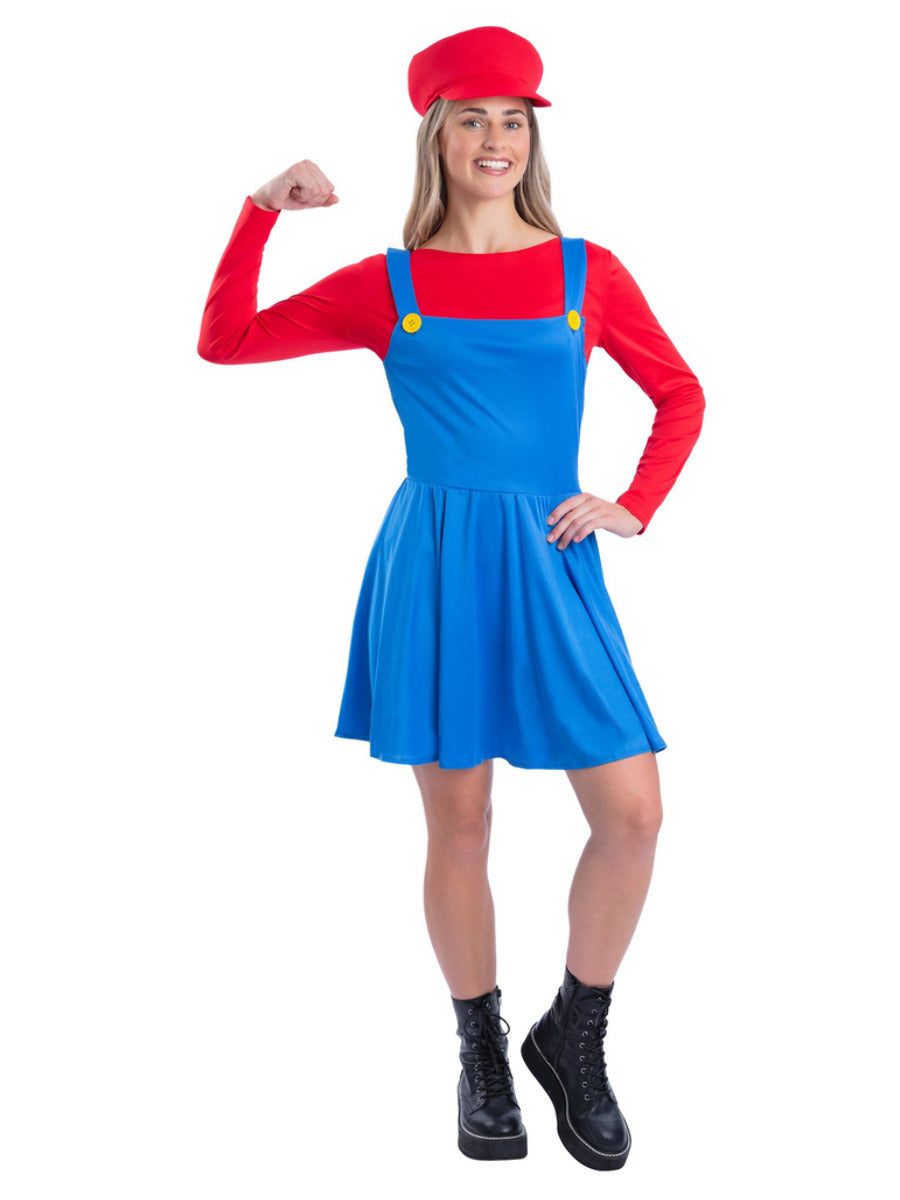 Red Plumber Costume   - 1