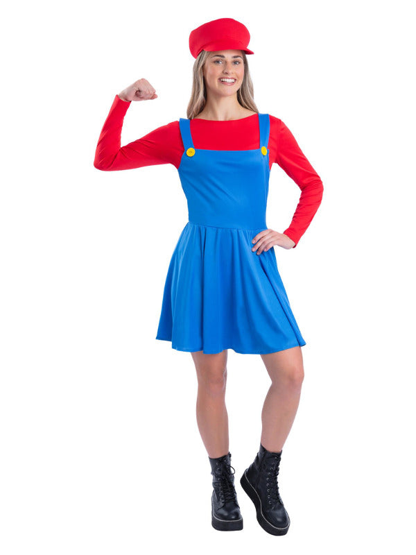 Red Plumber Costume   - 2