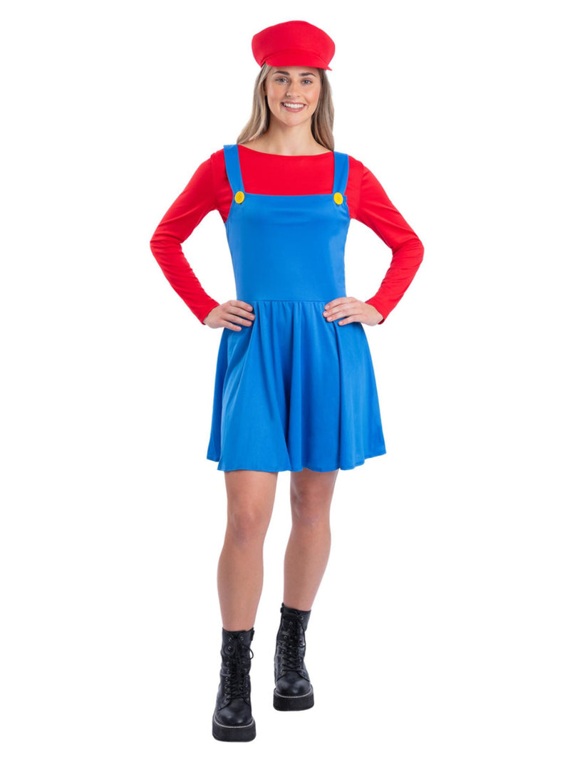 Red Plumber Costume   - 5