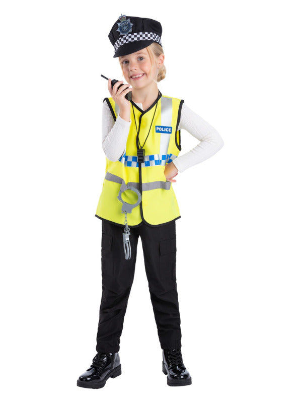 UK Police Kit with Vest, Hat & 5 Toy Accessories: - 2