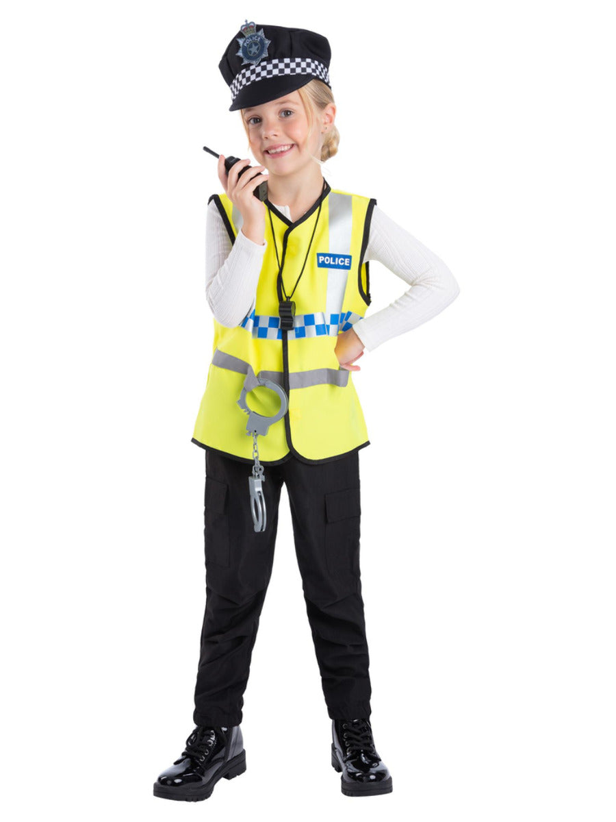 UK Police Kit with Vest, Hat & 5 Toy Accessories: - 1