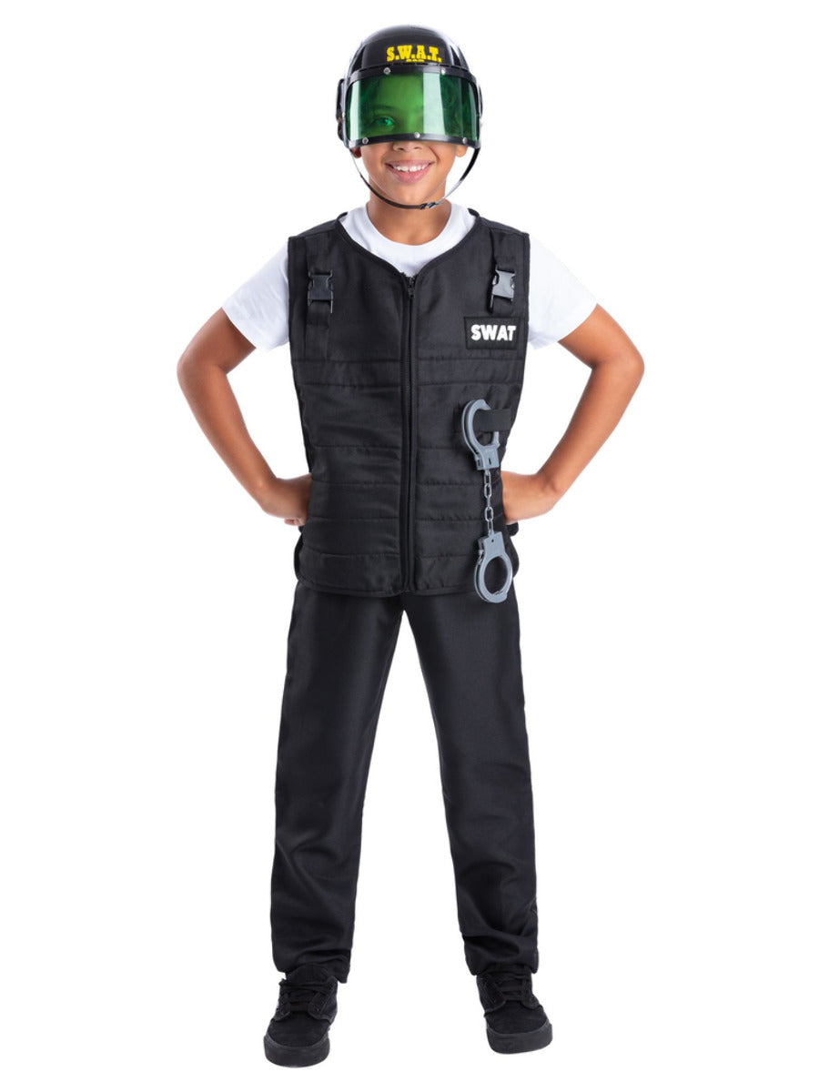 Swat Costume, with Vest, Hat & 4 Piece Toy  - 5