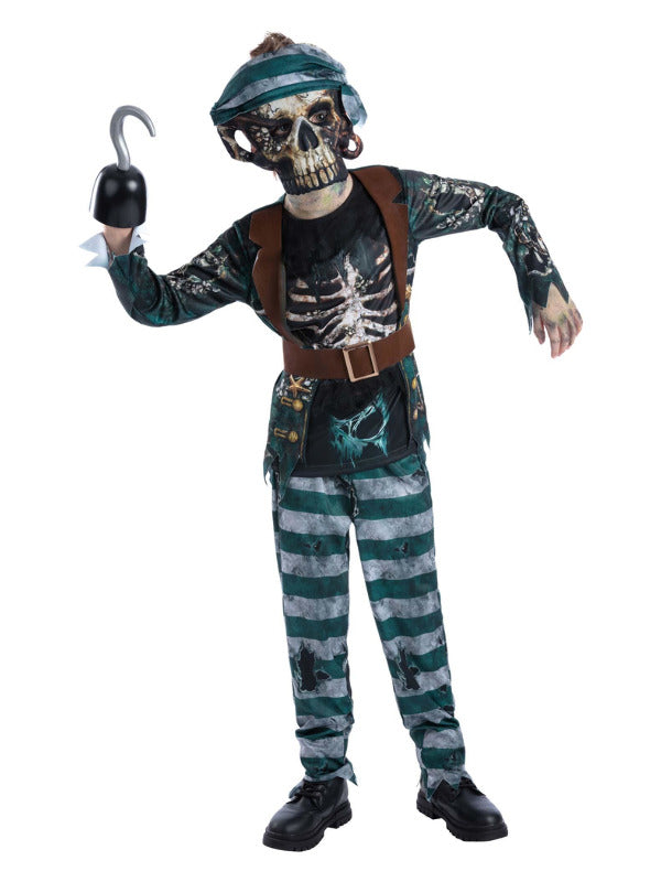 Skeleton Pirate Deck Hand Costume  - 2