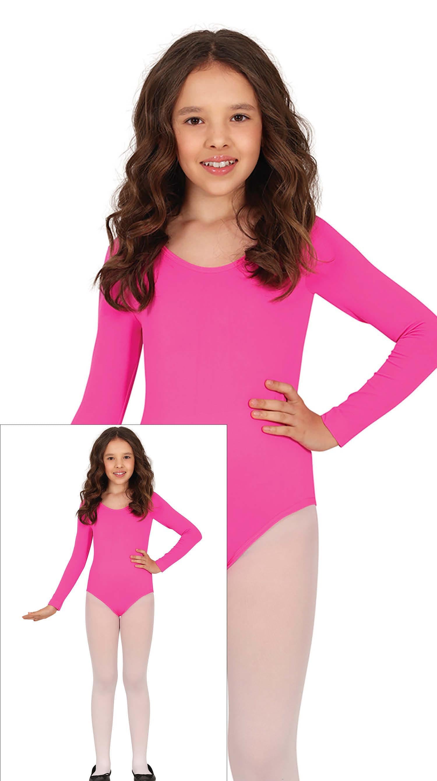 LONG SLEEVE FUCHSIA MAILLOT