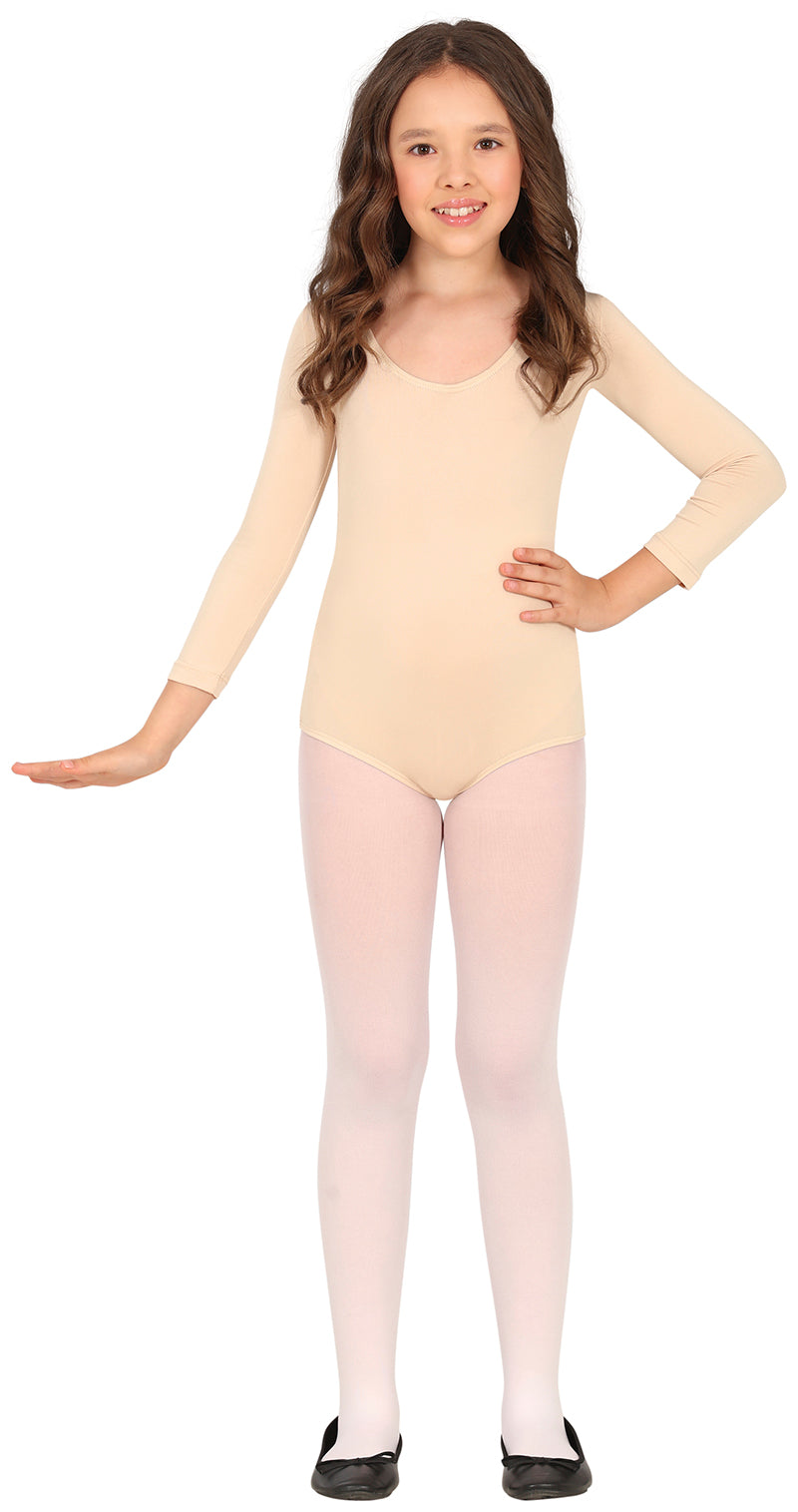 LONG SLEEVE NUDE COLOUR MAILLOT