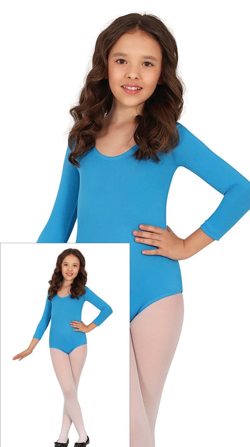 LONG SLEEVE TURQUOISE MAILLOT