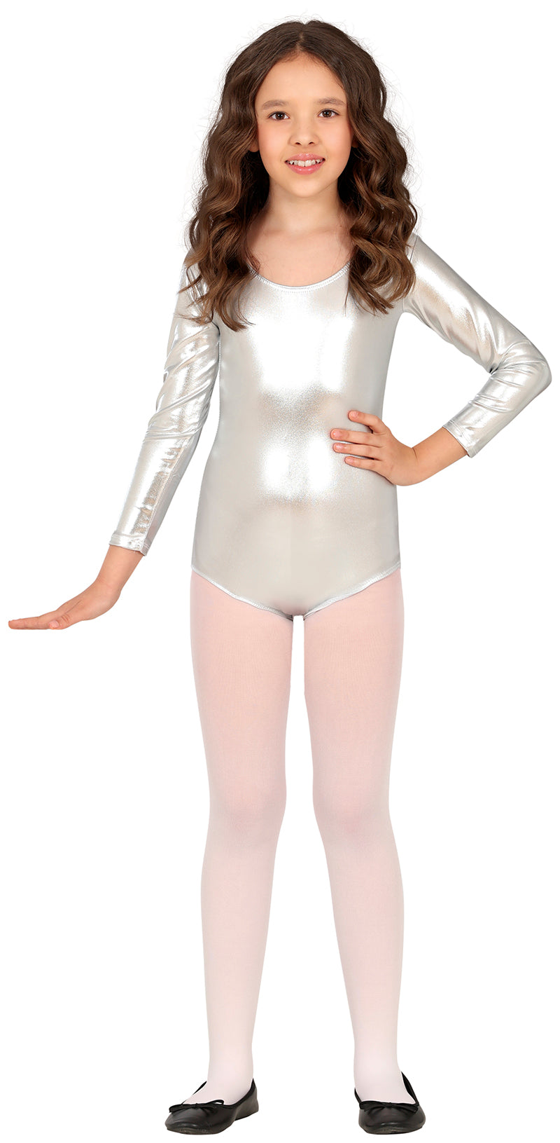 LONG SLEEVE METAL.SILVER MAILLOT