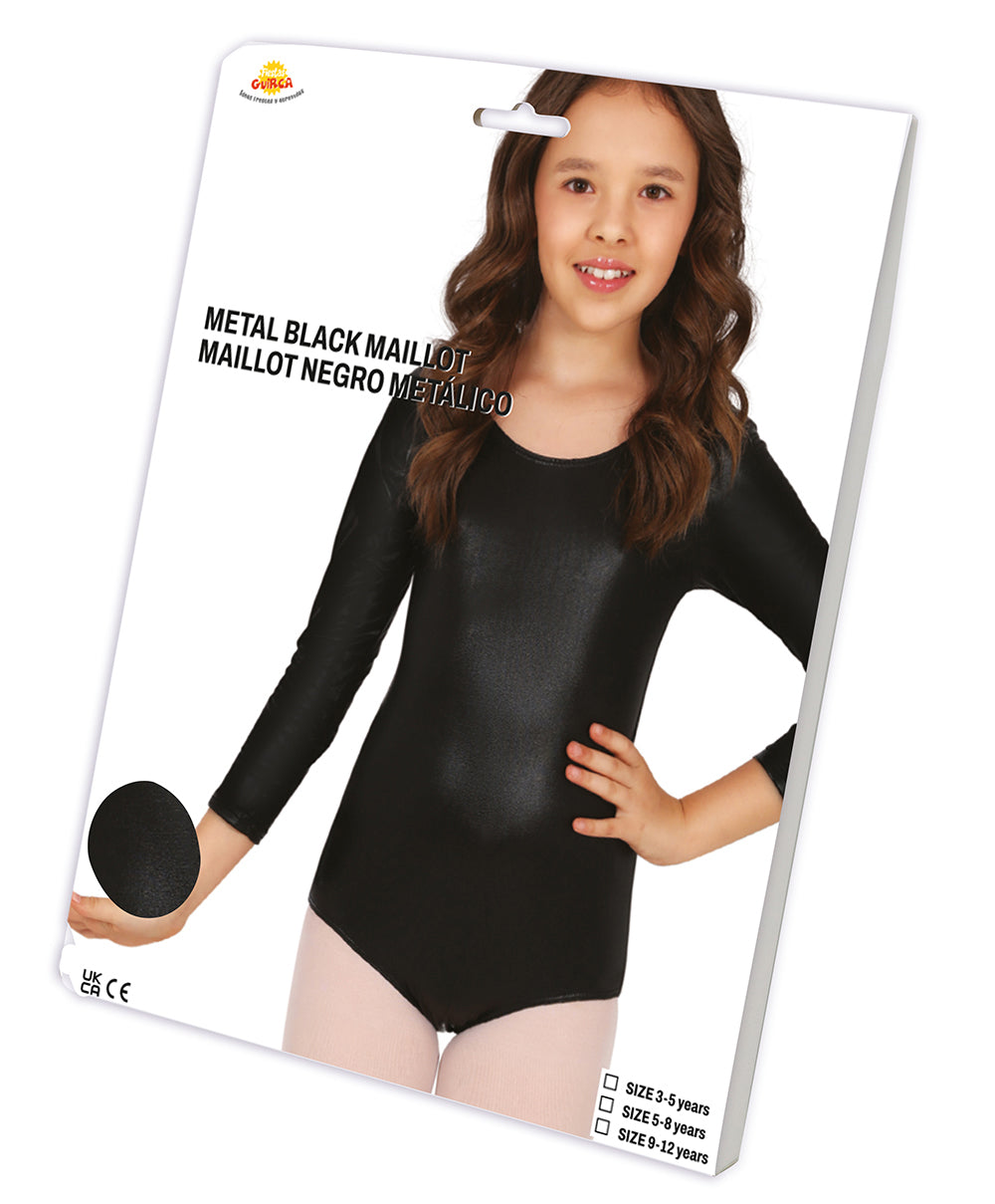 LONG SLEEVE METAL.BLACK MAILLOT