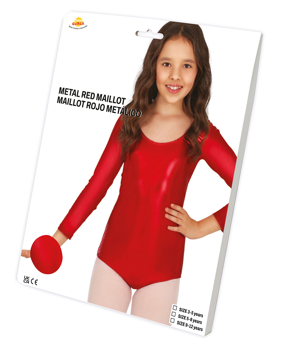 LONG SLEEVE METAL.RED MAILLOT