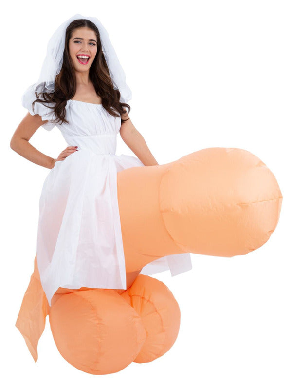 Bride On Inflatable Penis Costume - 2