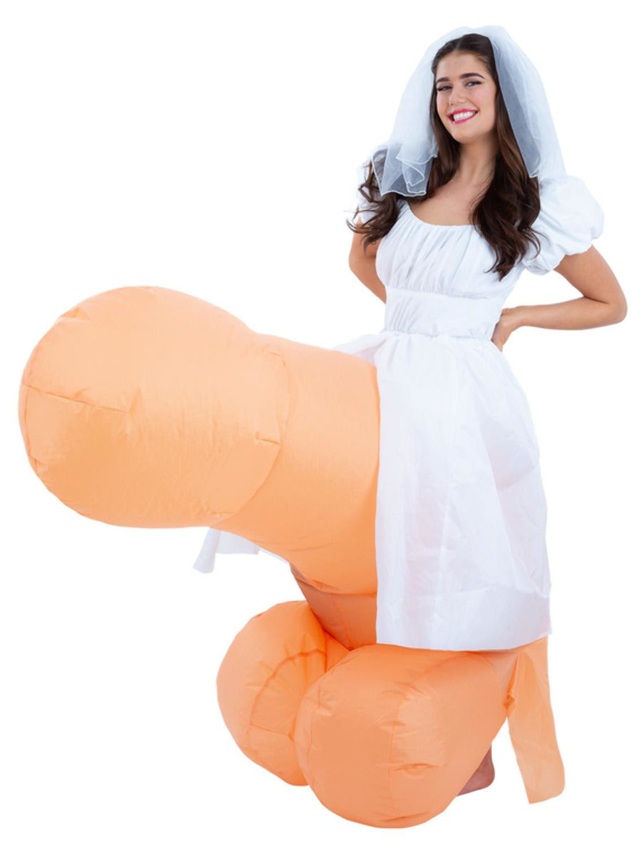 Bride On Inflatable Penis Costume - 3