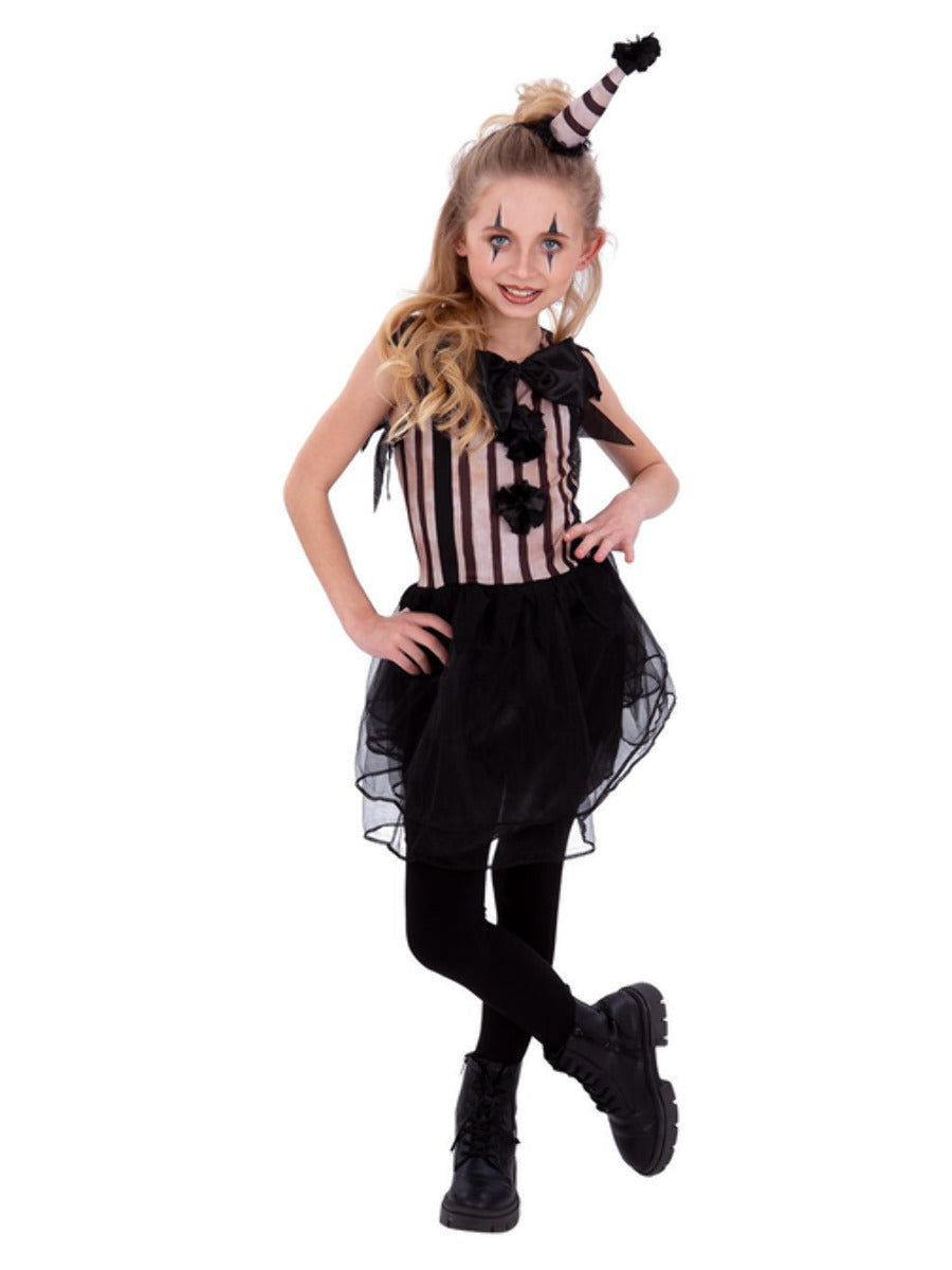 Dark Vintage Clown Costume, Girls - 5