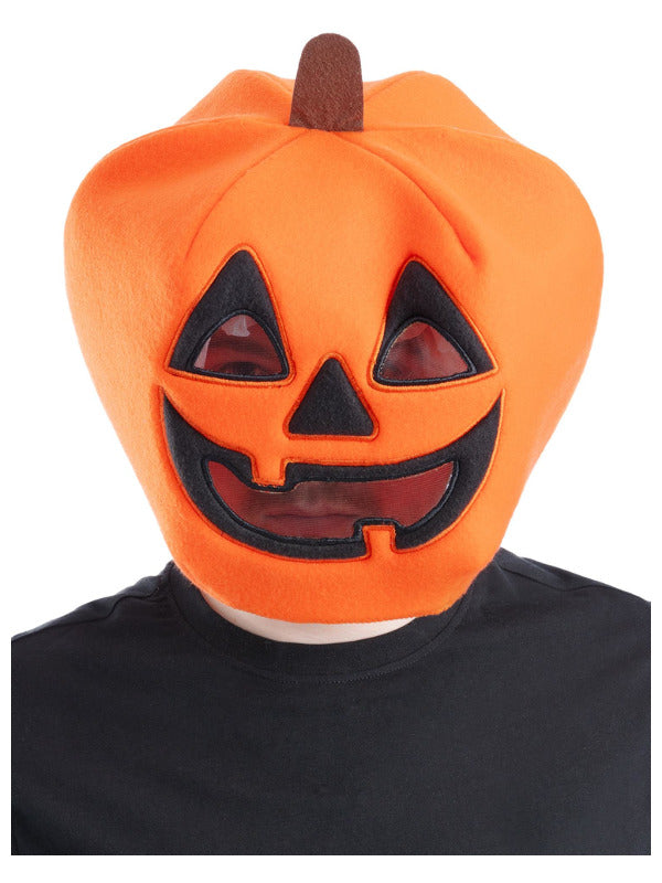 Kids Pumpkin Mascot Head Mask - 2