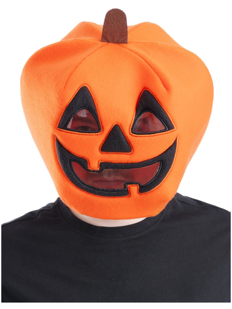 Kids Pumpkin Mascot Head Mask - 1