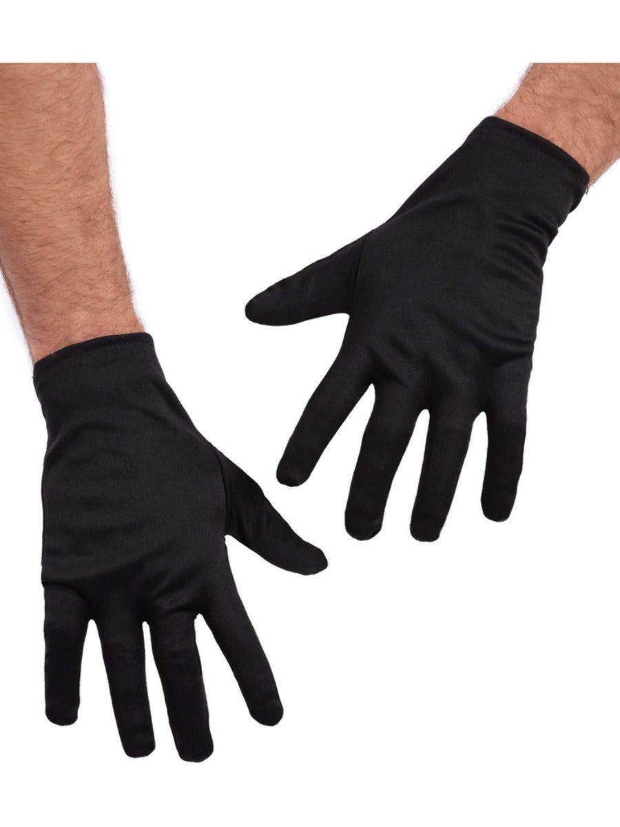 Short Black Gloves - 1