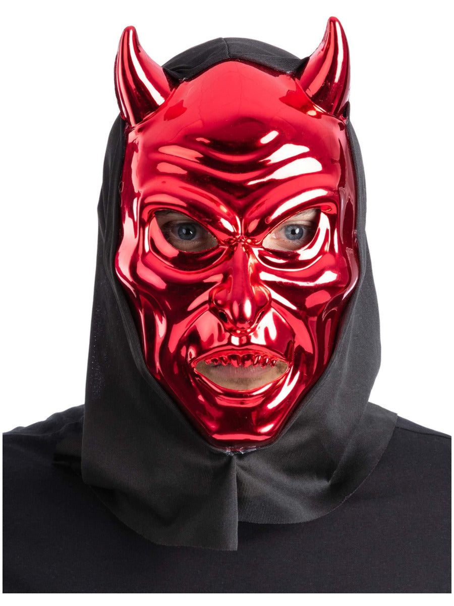 Red Devil Hooded Mask - 1