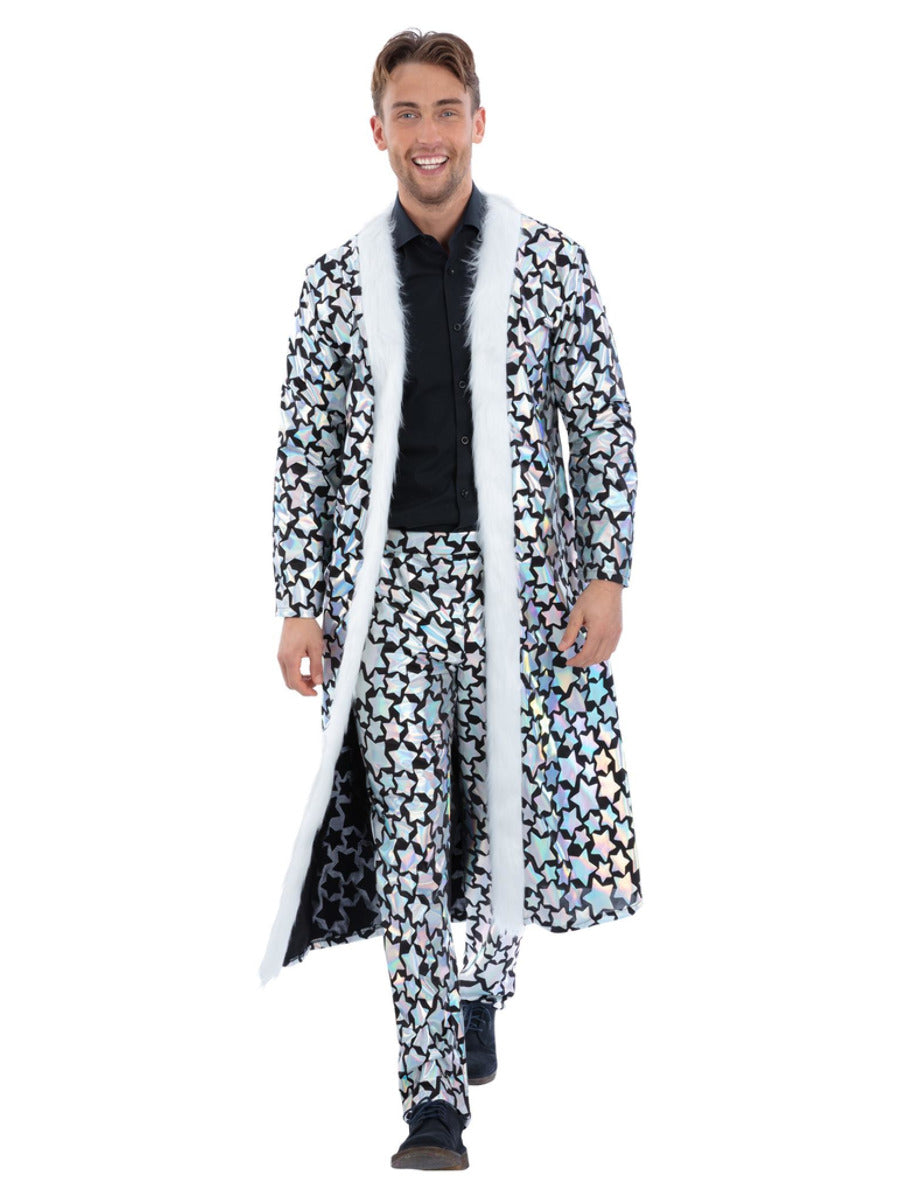 Unisex Star Gazer Coat, Holographic Iridescent - 3