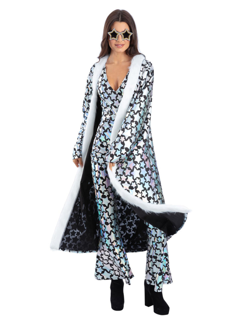 Unisex Star Gazer Coat, Holographic Iridescent - 1