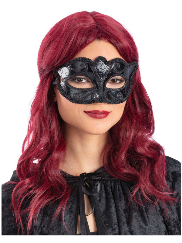 Black Venetian Masquerade Eyemask - 2