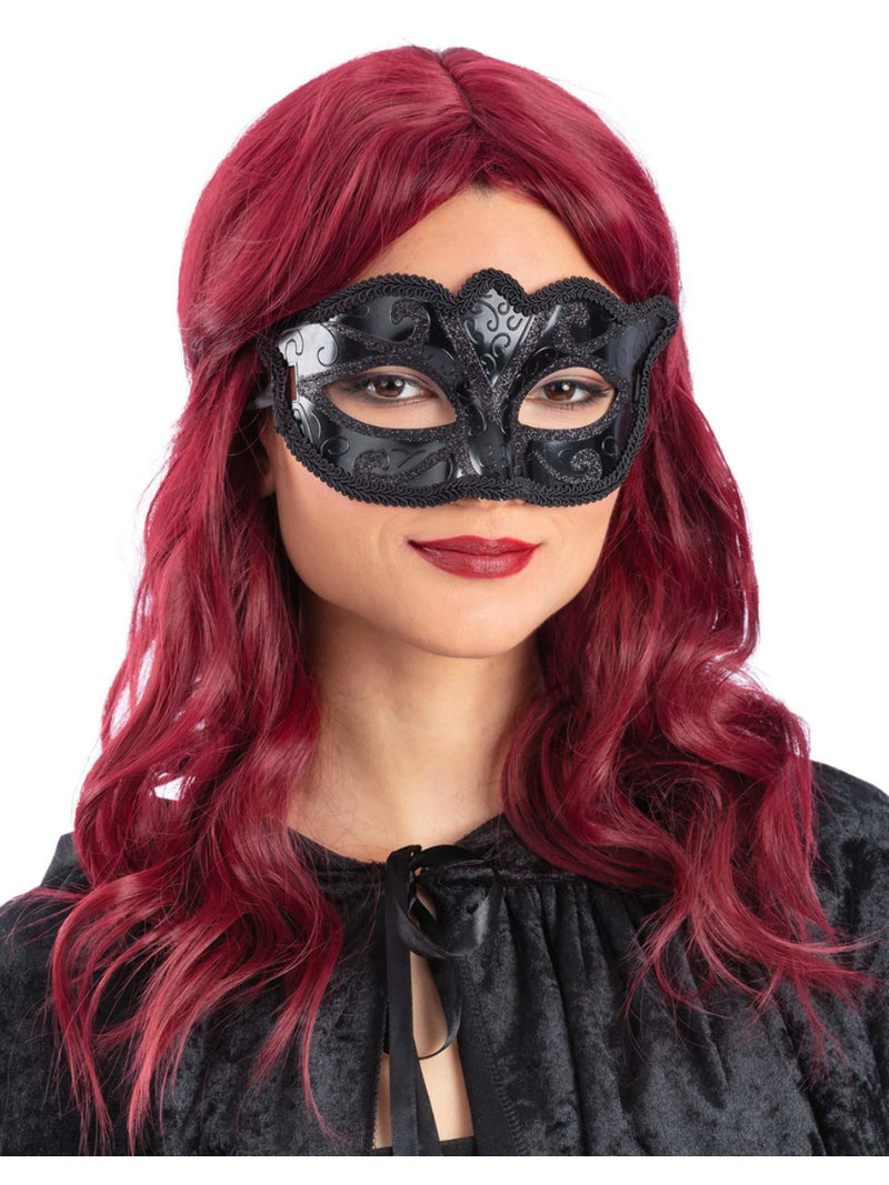 Black Venetian Masquerade Eyemask - 1