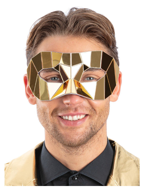 Gold Mirrored Masquerade Eyemask - 2