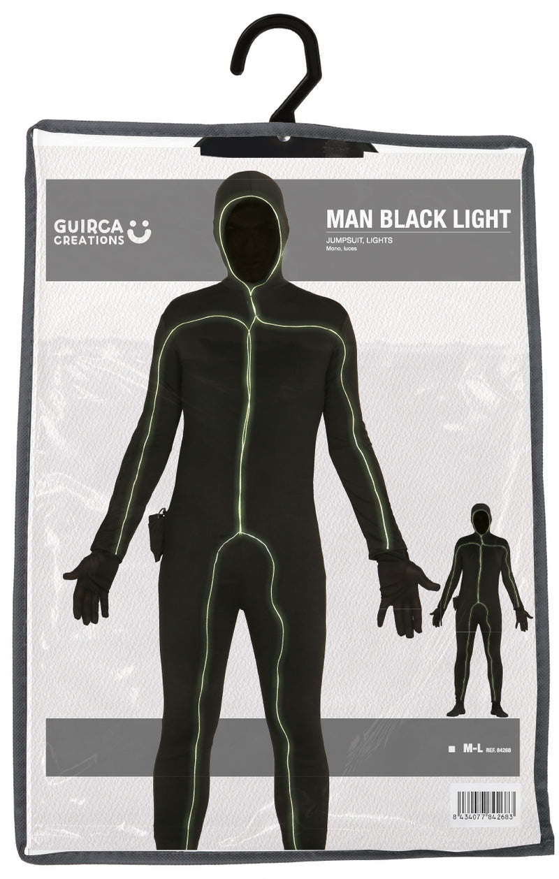 ADULT BLACK LIGHT MAN ONE SIZE FITS ALL