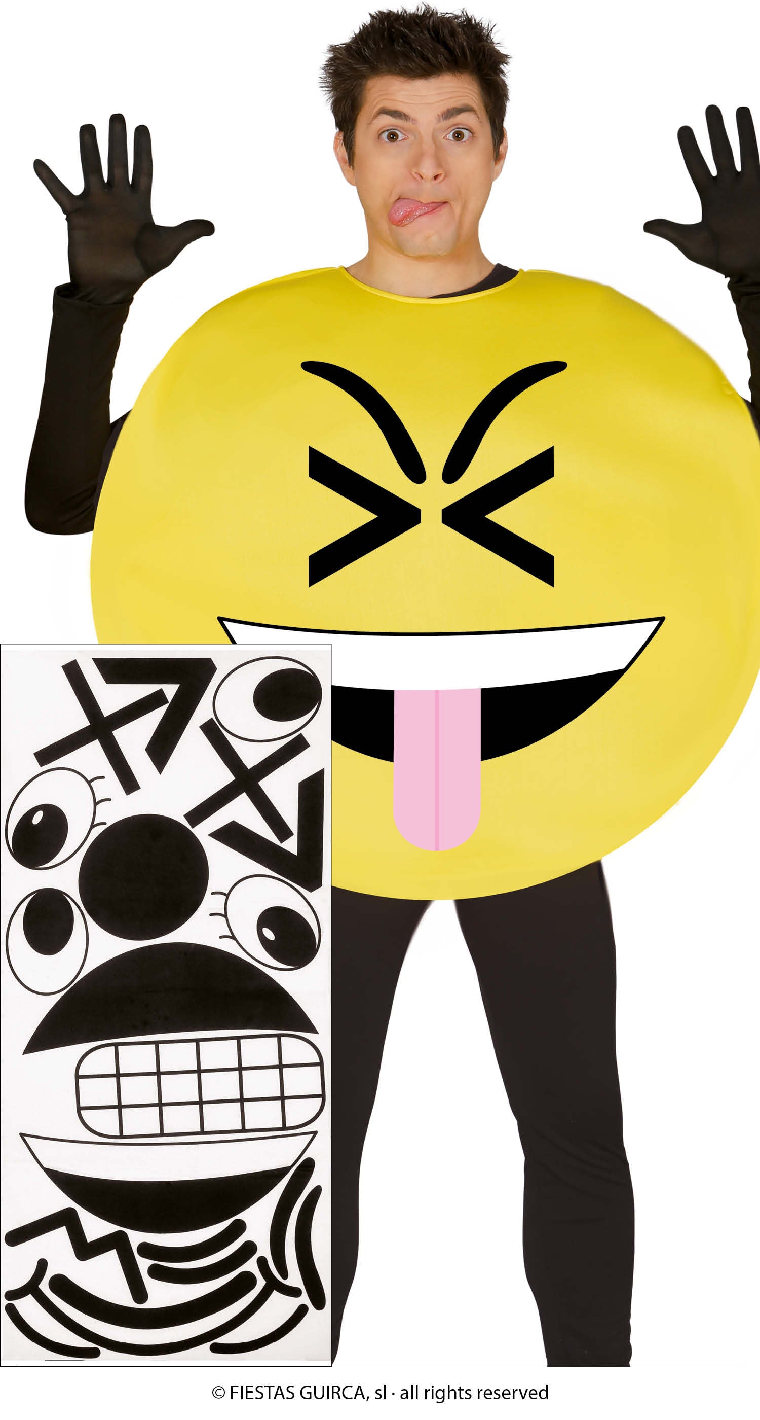 EMOTICON & FACES SIZE L 52-54