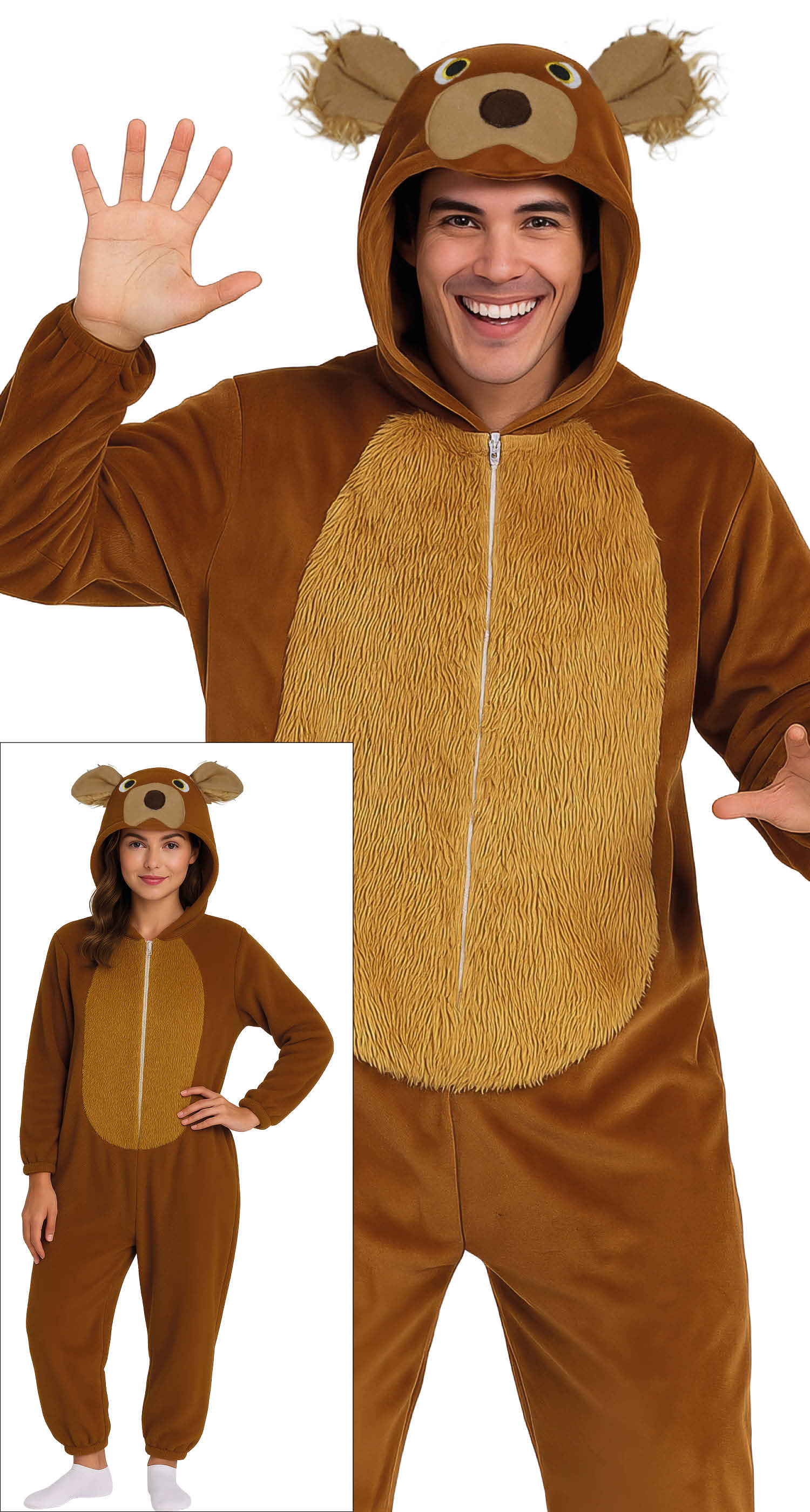 BEAR KIGURUMIMI SIZE L-XL 52-56