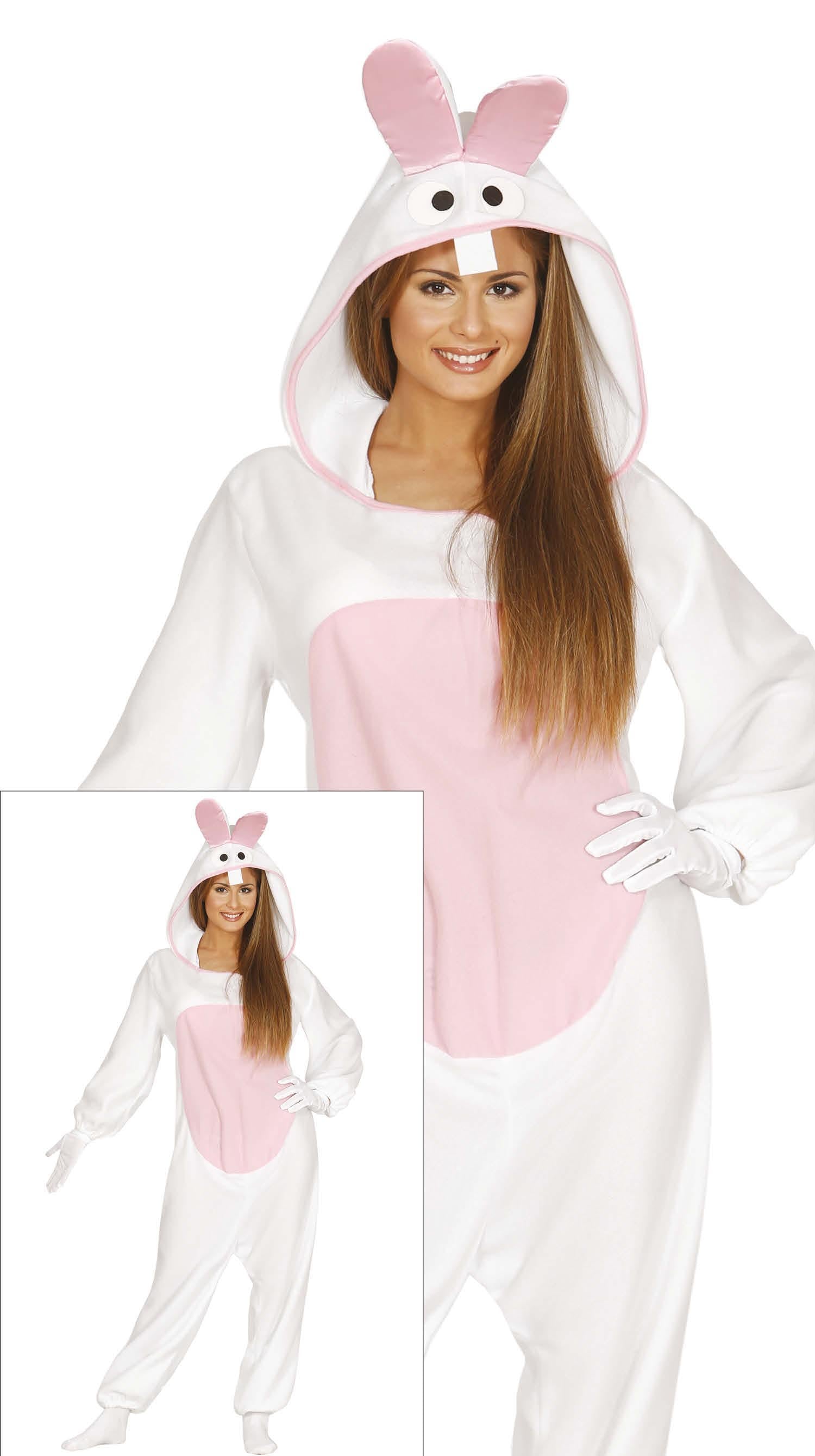 WHITE BUNNY KIGURUMIMI SIZE L 42-44