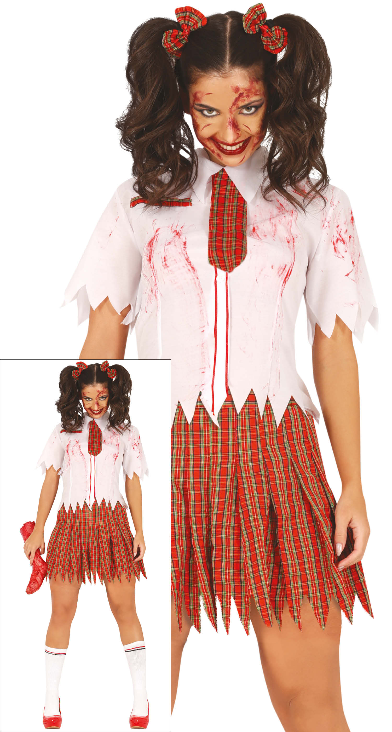 ADULT ZOMBIE COLLEGE GIRL SIZE S 36-38